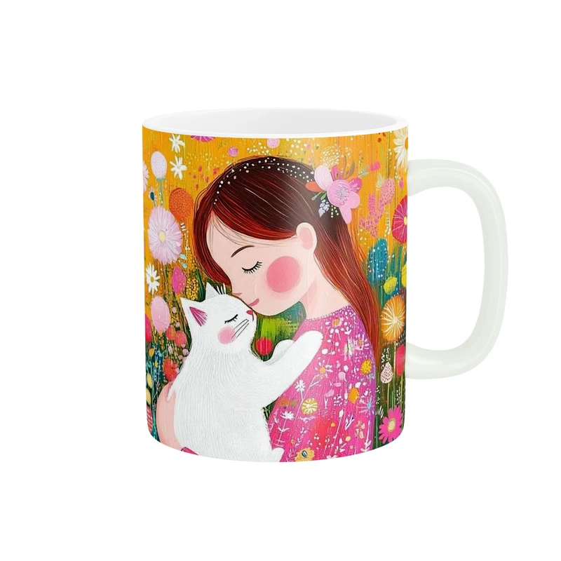 ماگ پاد آفرین مدل فانتزی دخترانه کد 7179