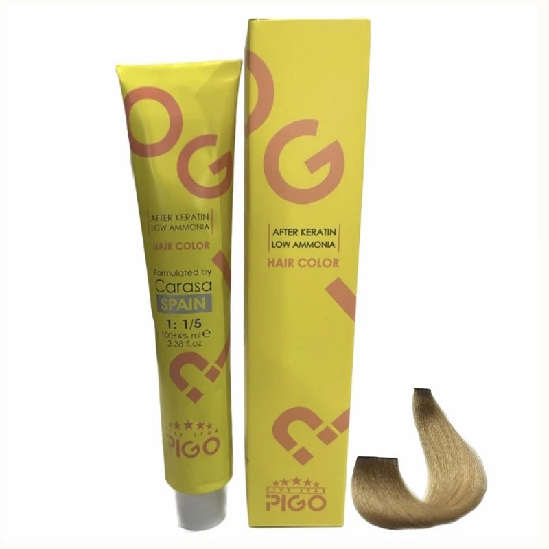 رنگ مو پیگو شماره 0-9  حجم  100 میلی لیتر رنگ  بلوند خیلی روشن
