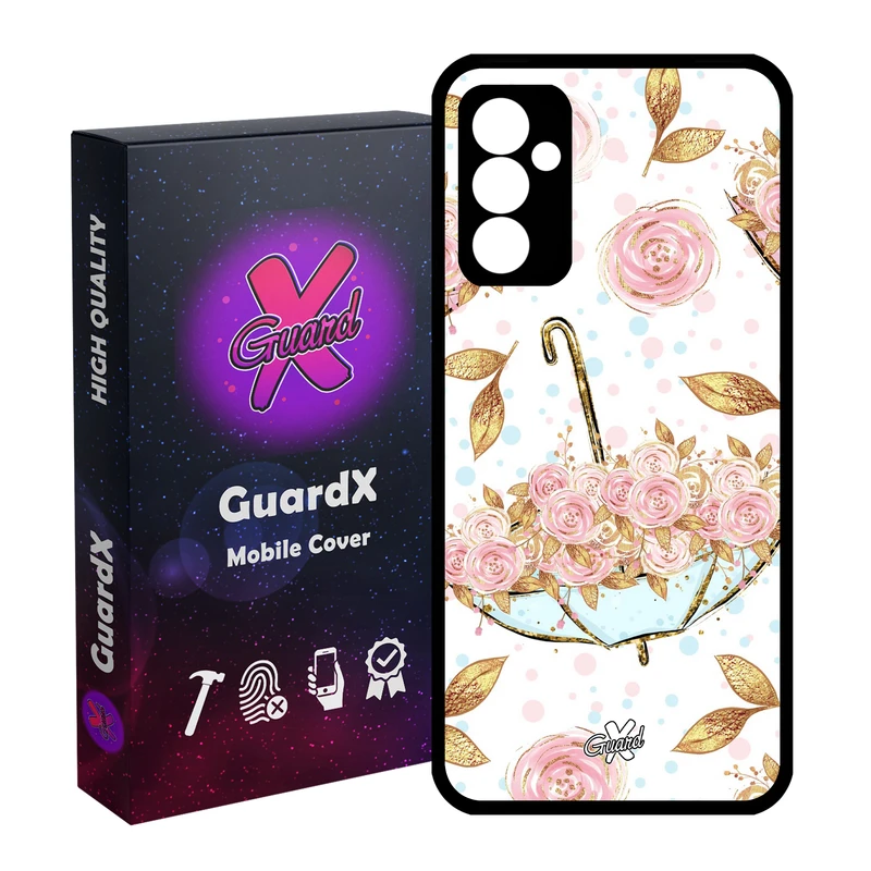 کاور گارد ایکس طرح Flower مدل Glass10107 مناسب برای گوشی موبایل سامسونگ Galaxy A14 / A14 5G