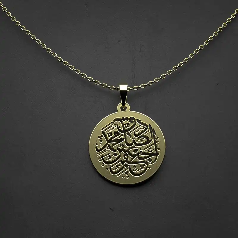 گردنبند طلا 18 عیار زنانه مدوپد مدل لوزی و برگ کد CA11052