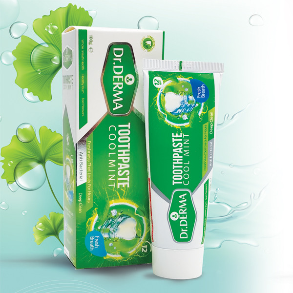 خمیر دندان دکتر درما مدل Cool mint حجم 100 میلی لیتر