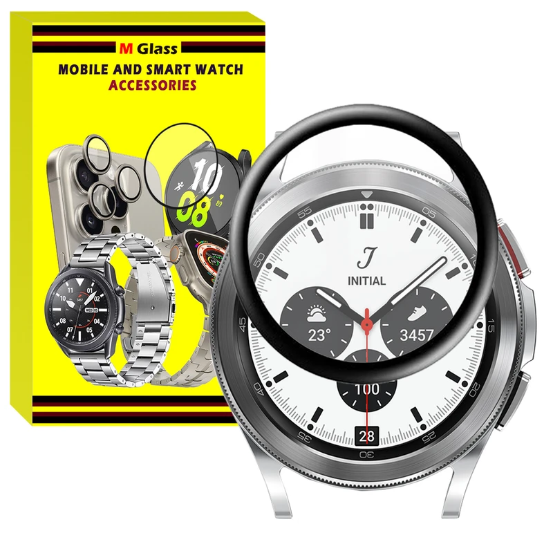 محافظ صفحه نمایش نانو ام‌گلس مدل GLS_Pmma مناسب برای ساعت هوشمند سامسونگ Galaxy Watch 4 Classic 42mm
