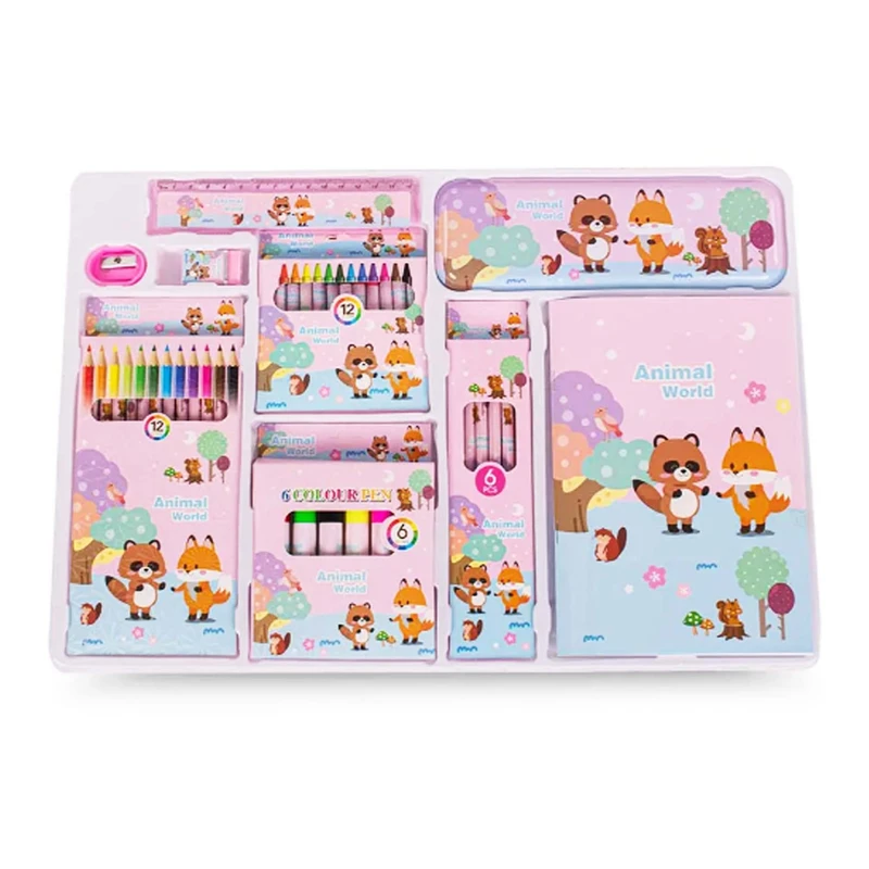 بسته رنگ‌آمیزی مدل حیوانات فانتزی مجموعه 40 عددی