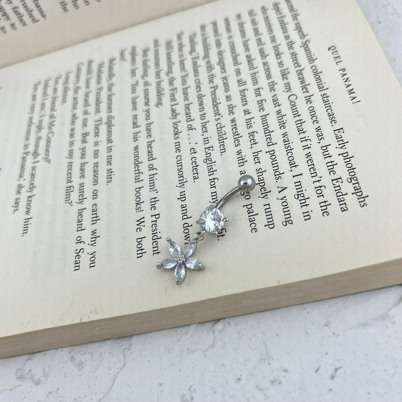 پیرسینگ ناف زنانه مدل گل کد P4622 n پیرسینگ ناف زنانه مدل گل کد P4622 n