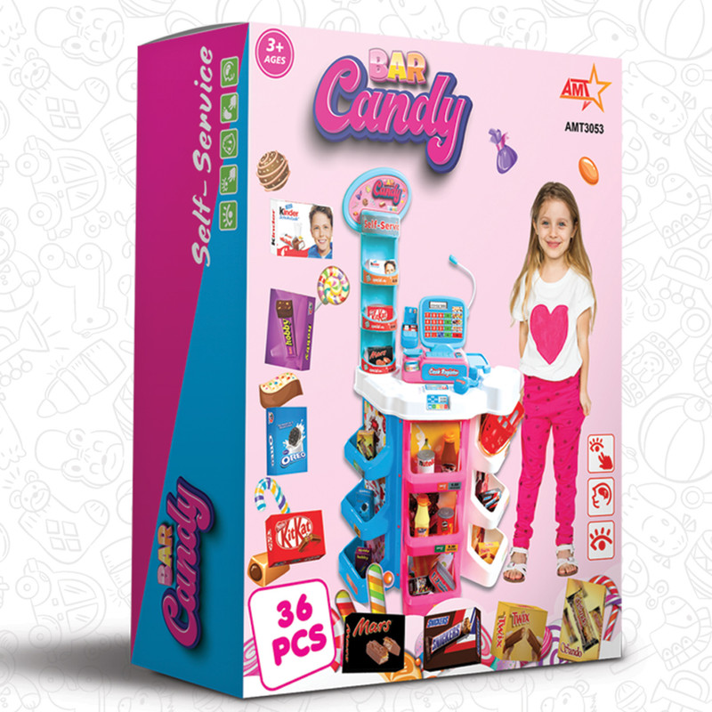 اسباب بازی صندوق فروشگاهی مدل مگامارکت کندی بار