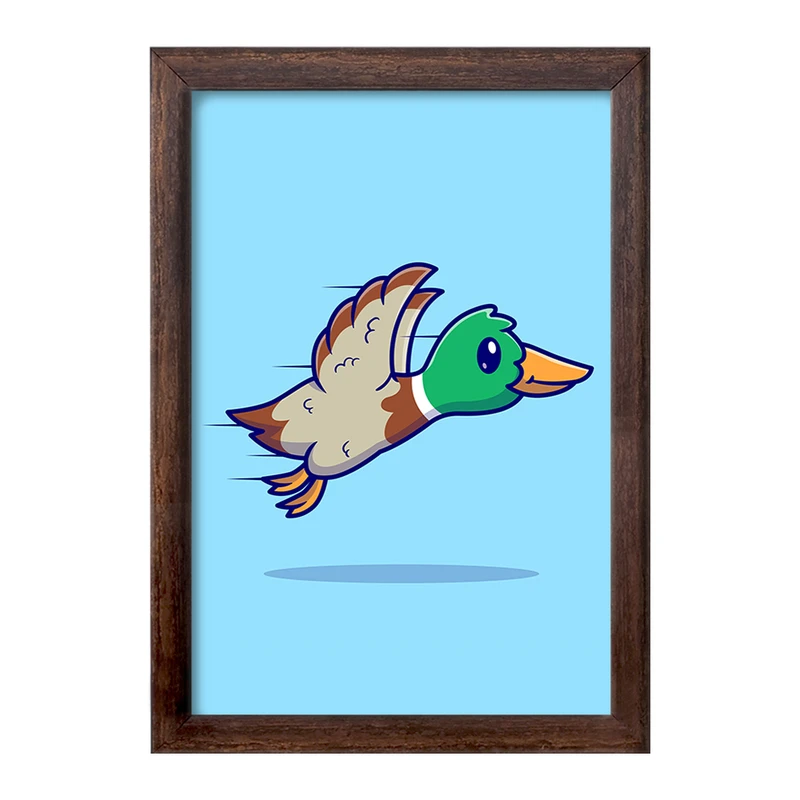 تابلو خندالو طرح حیوانات بامزه اردک کد 29656