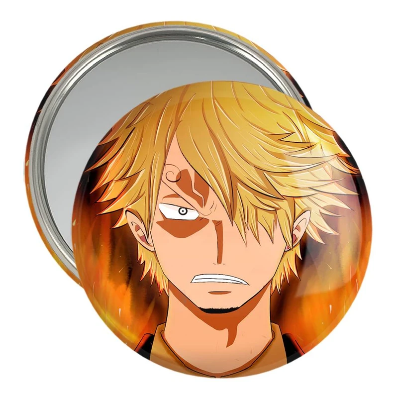 آینه جیبی خندالو مدل سانجی انیمه وان پیس One Piece  کد 11447