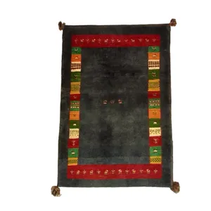 گبه دستباف یک ونیم متری مدل بافت قشقای شیراز کد NKP.Z.N111