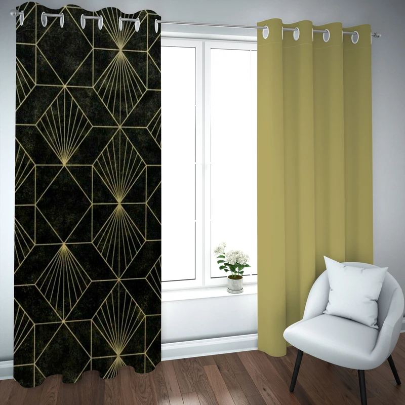 پرده مدل چاپی هازان سایز 300×150 سانتی متر 