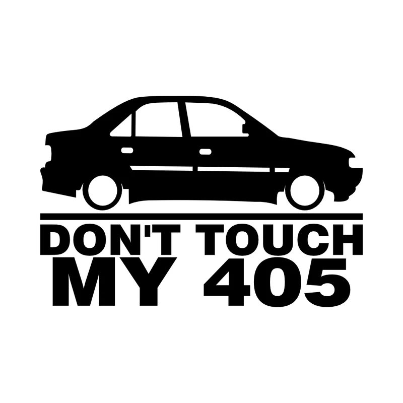 برچسب بدنه خودرو طرح Dont Touch My 405 کد MT-B405 مناسب برای 405