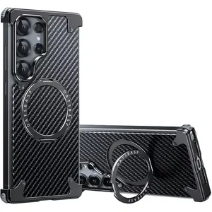 کاور مدل carbon مناسب برای گوشی موبایل سامسونگ Galaxy S24 ultra