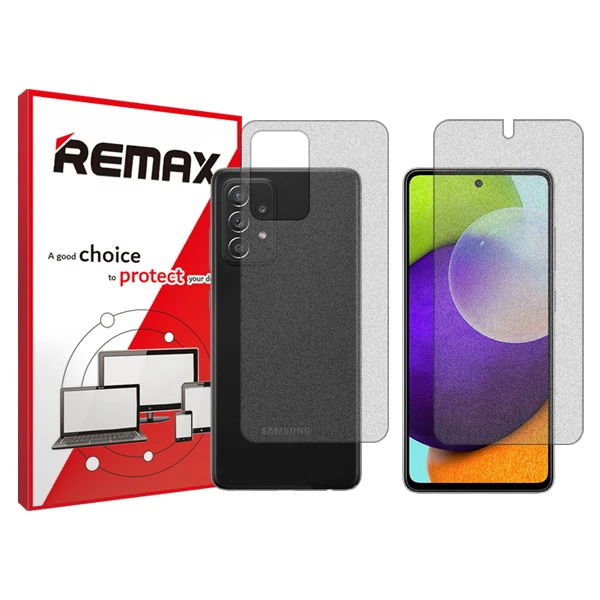 محافظ صفحه نمایش مات ریمکس مدل HyMTT مناسب برای گوشی موبایل سامسونگ Galaxy A52  به همراه محافظ پشت گوشی