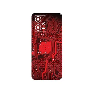 MAHOOT Red_Printed_Circuit_Board Cover Sticker for Xiaomi Redmi Note 12 5G