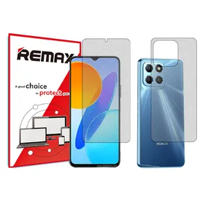 Remix matte screen protector HyMTT model suitable for the Honor X8 5G mobile phone along with the back of the phone