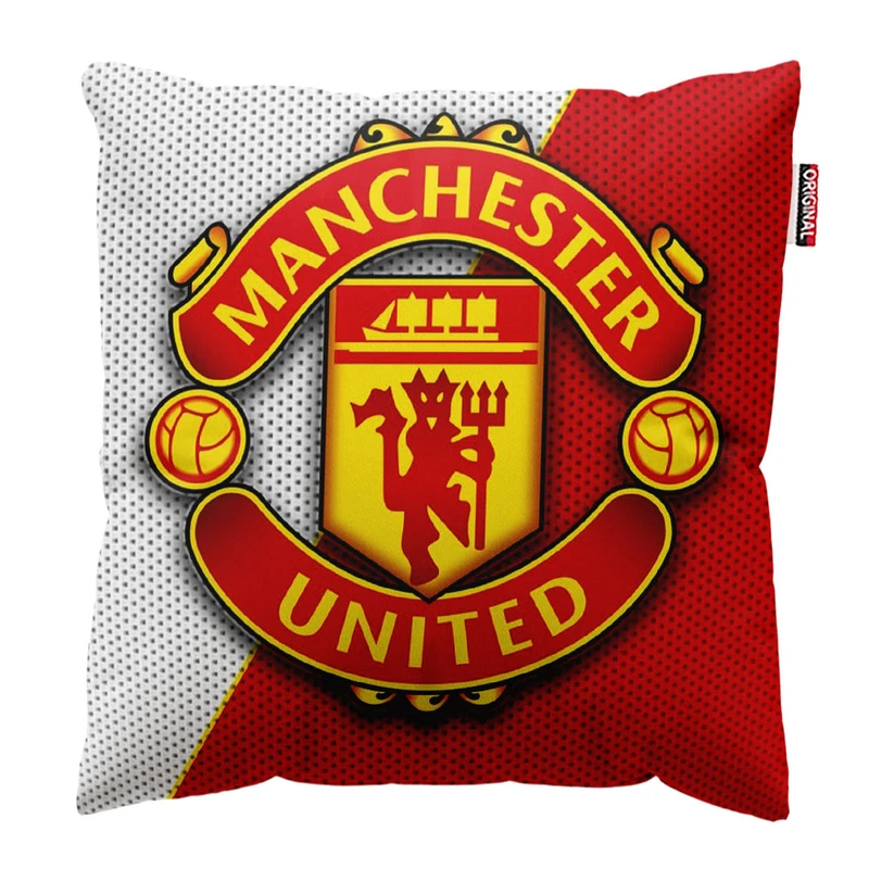 کوسن پاد آفرین طرح باشگاه منچستر یونایتد کد 2421 سایز 30*30 سانتی متر