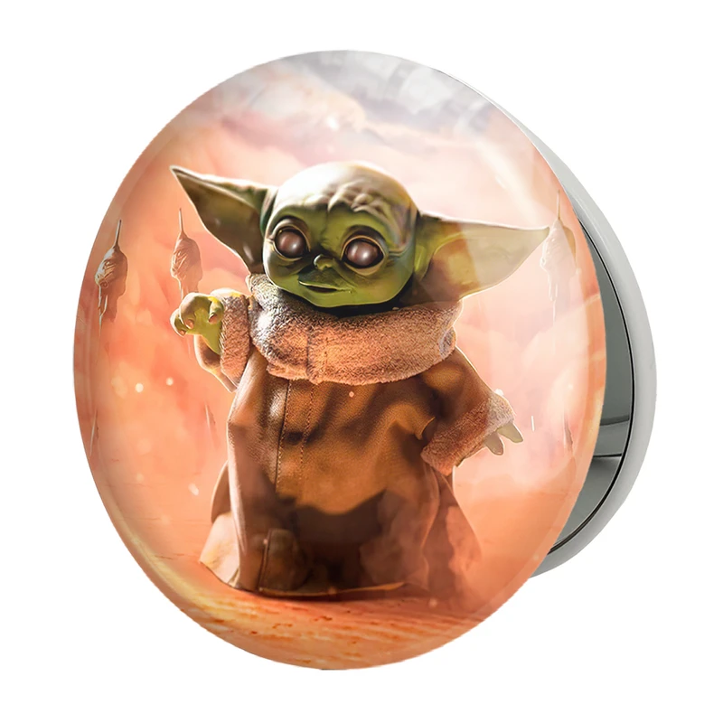 آینه جیبی خندالو طرح یودا سریال جنگ ستارگان مدل تاشو کد 26075 