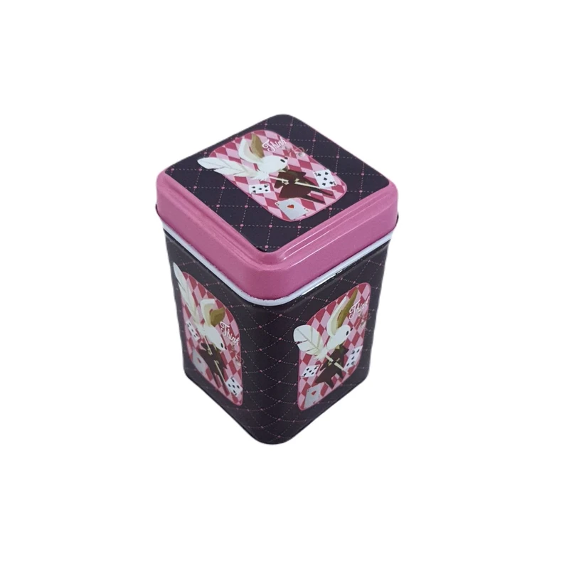 جعبه دکوری مدل قوطی فلزی طرح خرگوش کد 1