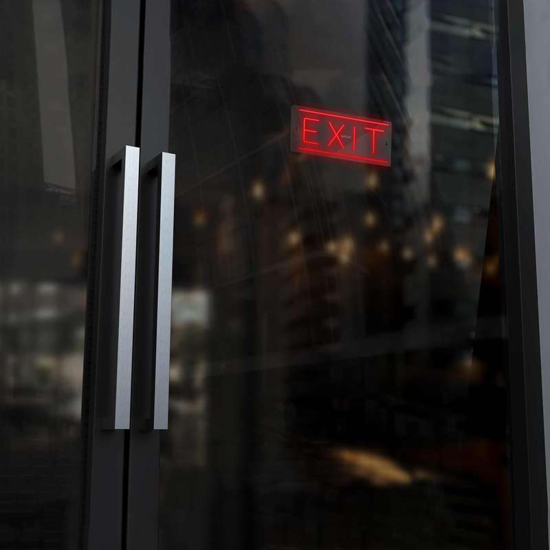 چراغ دیواری نئون دیزاین طرح Exit