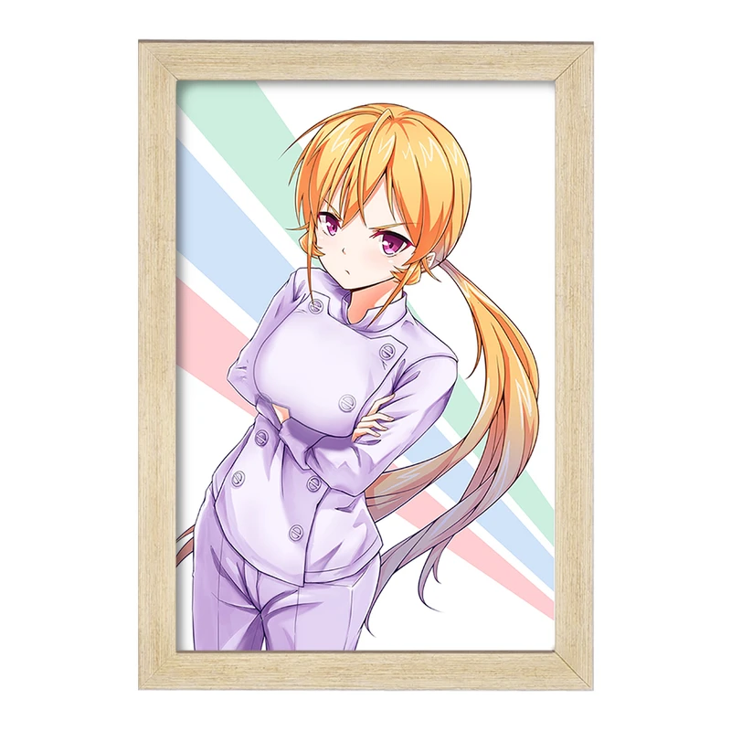 تابلو خندالو مدل ارینا انیمه جنگ غذاها Food Wars  کد 17007