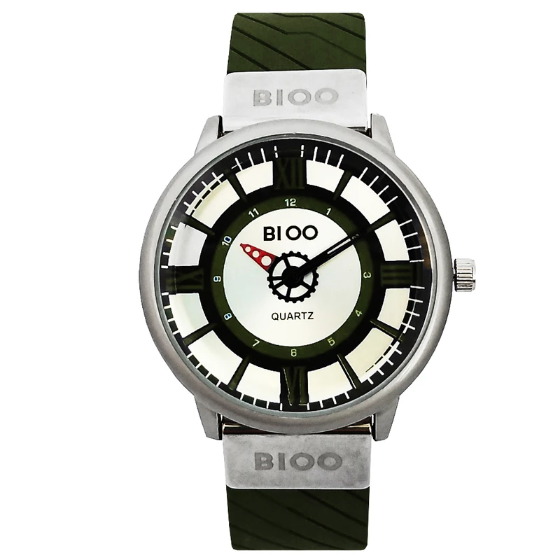 ساعت مچی عقربه‌ای مردانه کوارتز مدل اسپرت بندسیلیکونی کد 504.BIOO