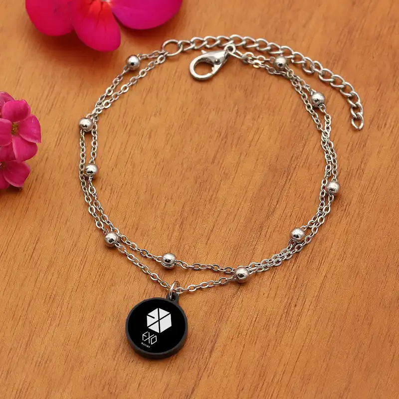 پابند زنانه ناکسیگو مدل شب تاب طرح EXO کد LB7451