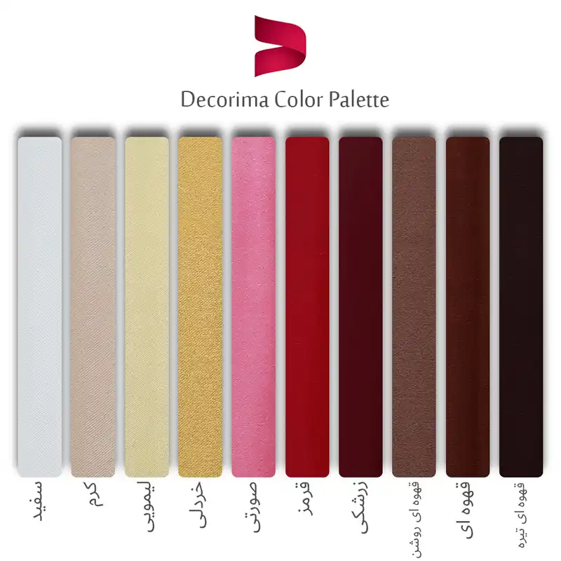 پرده دکوریما مدل DecoSati-2PCs سایز 140x180 سانتی متر