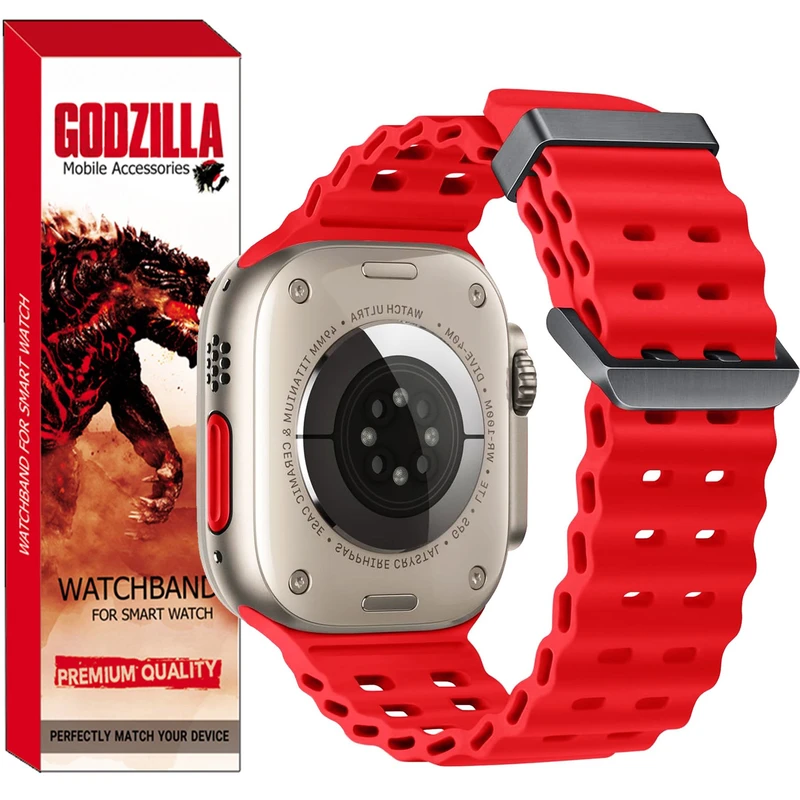 بند گودزیلا مدل Marine Loop مناسب برای ساعت هوشمند اسمارت واچ T1000 Ultra