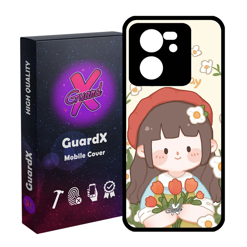 کاور گارد ایکس طرح Girl مدل Glass10633 مناسب برای گوشی موبایل شیائومی 13T/13T Pro/Redmi K60 Ultra