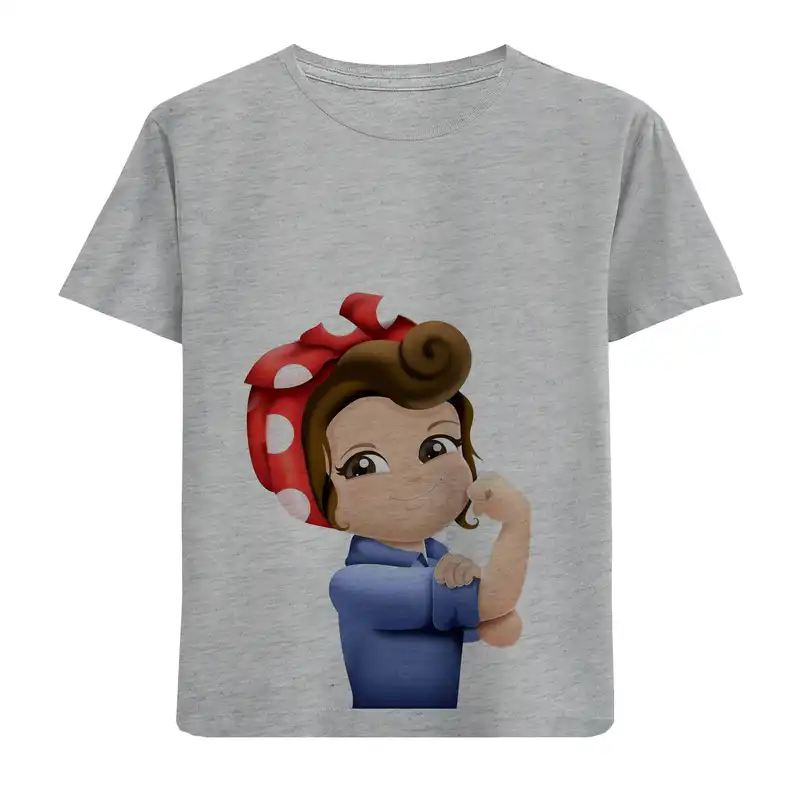 تی شرت آستین کوتاه بچگانه مدل دختر ورزشکار D223