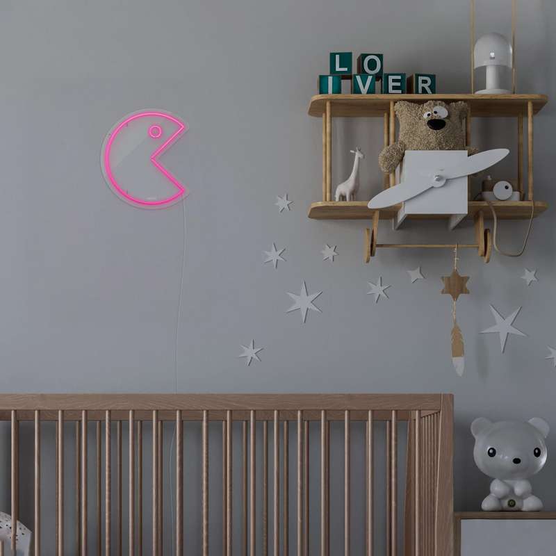 چراغ دیواری نئون دیزاین طرح Packman_PN