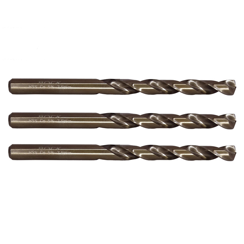 مته فلز کبالت راک مدل MMA-RC7.5mm سایز 7.5 میلی متر مجموعه 3 عددی