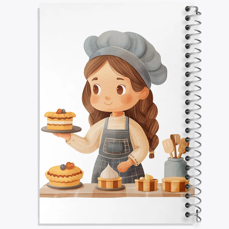 دفتر نت موسیقی 50 برگ خندالو مدل کیک و شیرینی پزی کد 36673