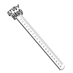 خط کش  20 سانتی متری طرح study hard کد ren08