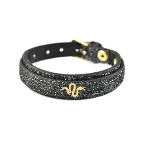 دستبند طلا 18 عیار مردانه فرشته طرح مار کد UBCHL0012-0009