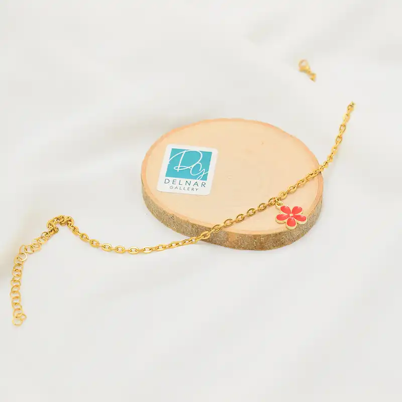 پابند زنانه دلنار گالری مدل گل مینا