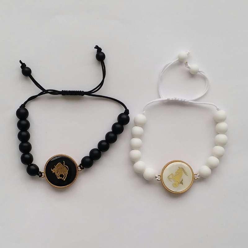 دستبند مدل ماه تولد دی و اردیبهشت F119 مجموعه 2 عددی دستبند مدل ماه تولد دی و اردیبهشت F119 مجموعه 2 عددی