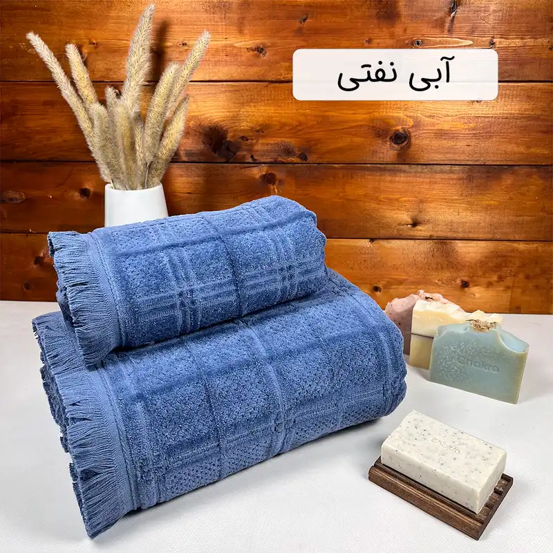 ست حوله استخری و دستی ترک آز مدل مارتا مجموعه 2 عددی