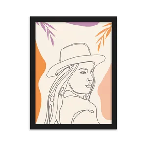 Minimal Wall Art Girl Design Code 2835