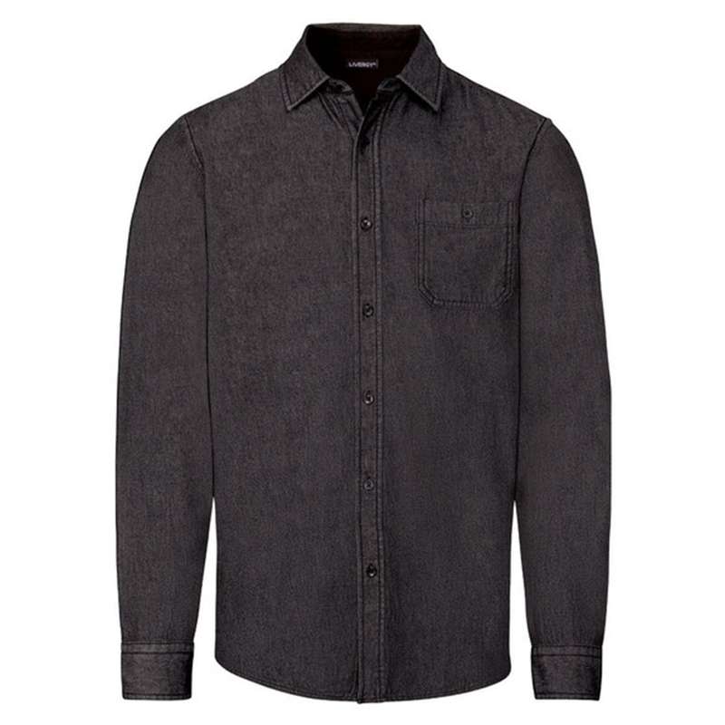 پیراهن آستین بلند مردانه لیورجی مدل DenimN رنگ مشکی