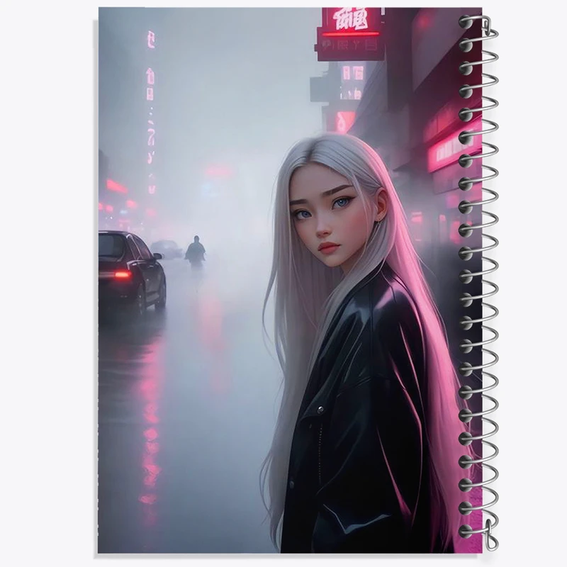 دفتر ژورنال نویسی 50 برگ خندالو مدل نقطه ای طرح دخترانه کد N2585