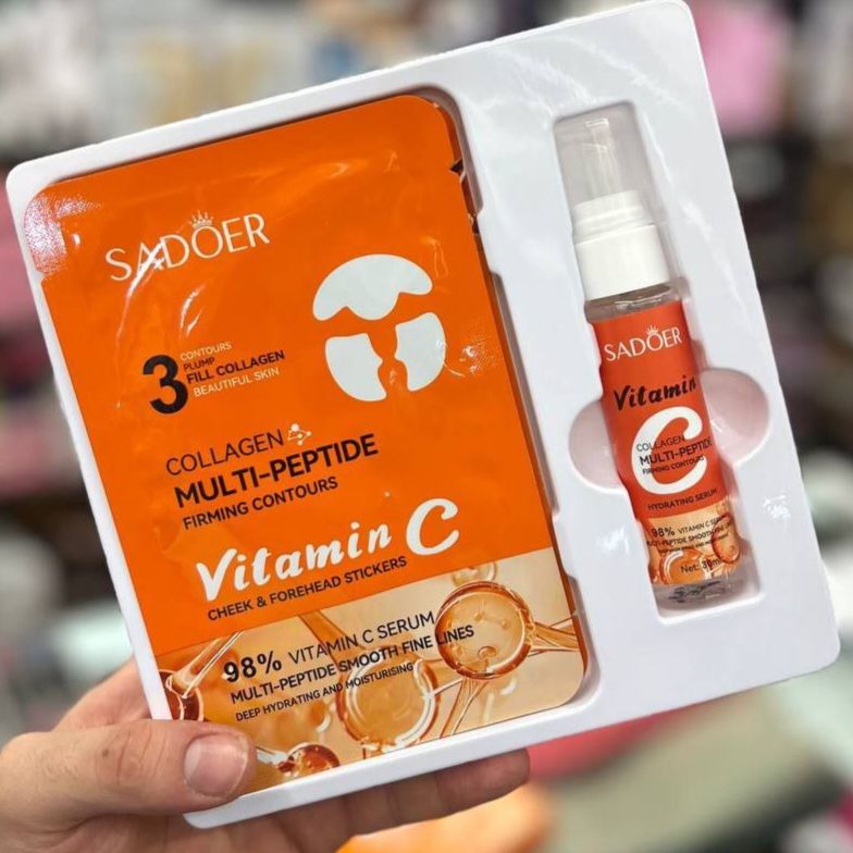 مجموعه مراقبت از پوست سادور مدل کلاژن جذبی و ویتامین ث مجموعه 5 عددی -  - 7