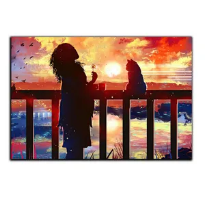 تابلو شاسی بکلیت طرح انیمه گربه و آرزوها مدل SH-S5499