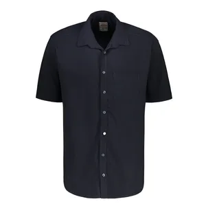 پیراهن آستین کوتاه یقه برگردان مردانه مدل جیب دار 