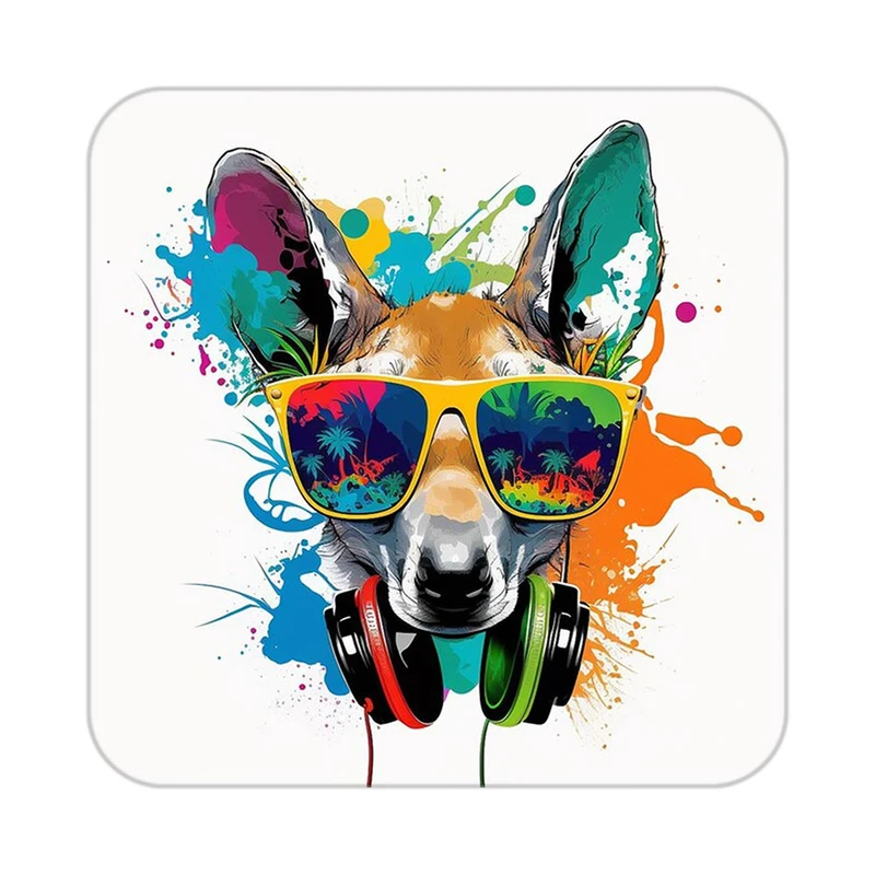 زیر لیوانی کاکتی طرح حیوانات رنگی مدل mp26140