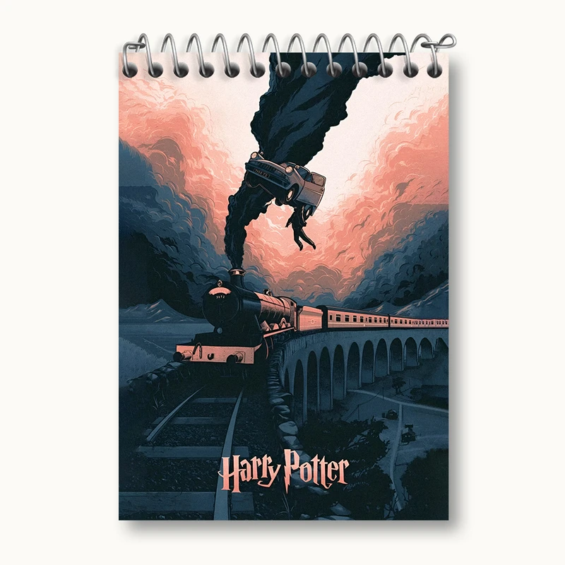 دفتر یادداشت 50 برگ خندالو طرح هری پاتر (Harry Potter) کد N3163