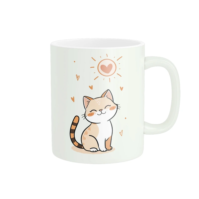 ماگ پاد آفرین طرح گربه بامزه کد 3732