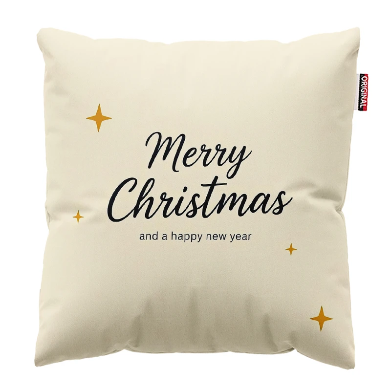کوسن پاد آفرین مدل کریسمس مبارک کد PK302570 سایز 30*30 سانتی متر