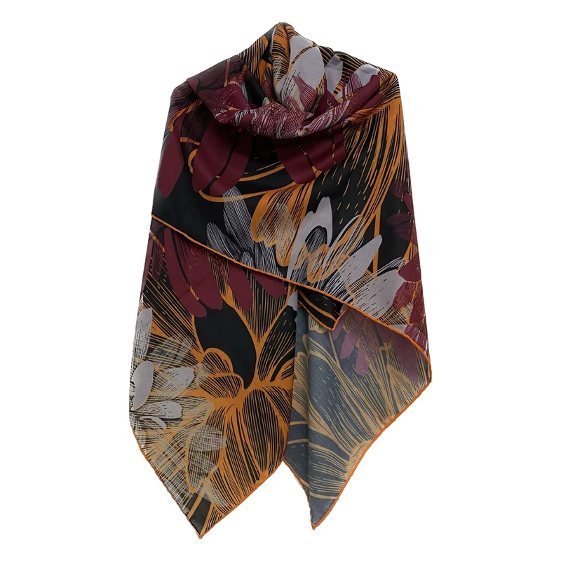 روسری زنانه مدل نخی چهارفصل قواره بزرگ کد 1226