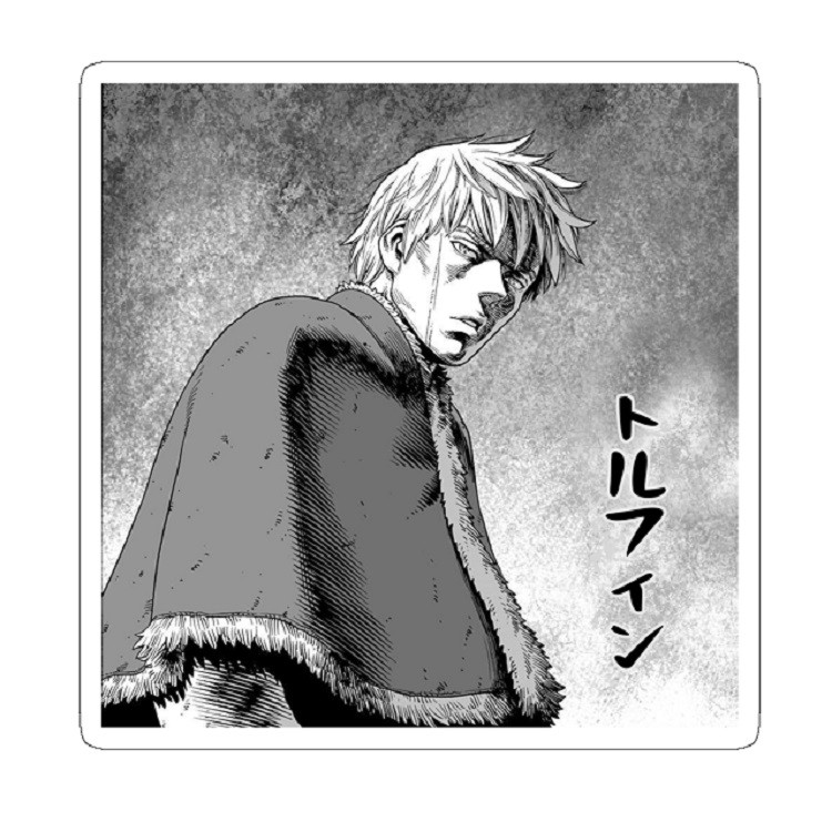 استیکر لپ تاپ مدل Vinland Saga Anime Character THORFINN