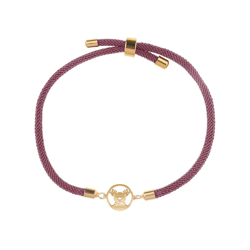 دستبند طلا 18 عیار زنانه مدوپد مدل گوزن کریسمس کد D34-10476